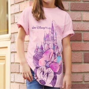 NWOT Disney Minnie Mouse Cinderella Castle Tee Shirt